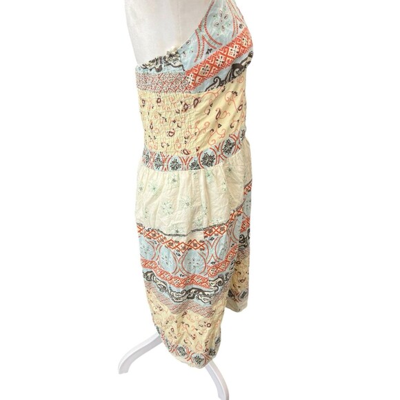 beau bois Boho lined halter maxi dress tiered hippie Y2K S/M - Picture 5 of 15